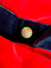 Load image into Gallery viewer, CHANEL ICONIC SUPERMODEL RUNWAY RED VELVET JACKET 1990 AUTUMN WINTER