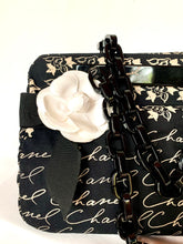 Load image into Gallery viewer, CHANEL MADEMOISELLE COCO RUE CAMBON CANVAS PRINTED HANDBAG WITH CAMELLIA BROOCH AND MIRROR