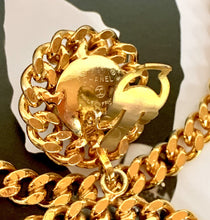 Load image into Gallery viewer, CHANEL MEGA HOOP GRIPOIX GLASS PEARL CHAIN 1988 EARRINGS