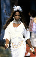 Load image into Gallery viewer, CHANEL RARE RUNWAY SET OF 2 GRIPOIX GLASS HOLOGRAPHIC BRACELETS HAUTE COUTURE