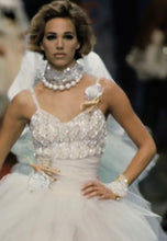 Load image into Gallery viewer, CHANEL RARE RUNWAY SET OF 2 GRIPOIX GLASS HOLOGRAPHIC BRACELETS HAUTE COUTURE