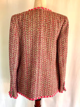Load image into Gallery viewer, CHANEL CANDY PINK LESAGE FANTASY TWEED CRYSTAL BUTTONS 02P