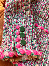 Load image into Gallery viewer, CHANEL CANDY PINK LESAGE FANTASY TWEED CRYSTAL BUTTONS 02P