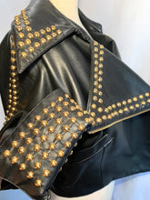 Load image into Gallery viewer, COMPLICE ICONIC RUNWAY 1992 BLACK LEATHER STUD JACKET PRISTINE