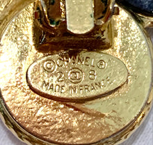 Load image into Gallery viewer, CHANEL LOGO MEDALLION COIN EARRINGS - Pristine