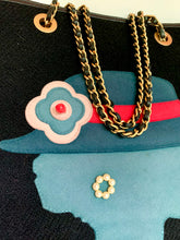 Load image into Gallery viewer, CHANEL RARE VINTAGE COCO GABRIELLE JEWELED, WOOL, LEATHER SHOPPING TOTE