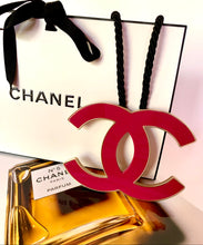 Load image into Gallery viewer, CHANEL MASSIVE RARE 2008 C FUCHSIA CC LOGO NECKLACE NEW WITH TAGS