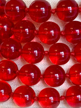 Load image into Gallery viewer, CHANEL RUNWAY GRIPOIX RED GLASS JUMBO BEADS 1992 VINTAGE XXL NECKLACE SAUOTOIR