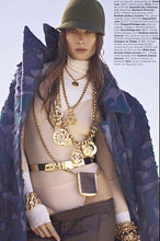 Load image into Gallery viewer, CHANEL MASSIVE LOGO CHARM VINTAGE RUNWAY BELT 40 inch