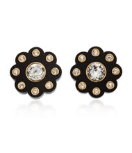 Load image into Gallery viewer, CHANEL MASSIVE LUCITE CRYSTAL FLOWER EARRINGS HAUTE COUTURE 1991