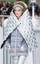 Load image into Gallery viewer, CHANEL LUXURIOUS LESAGE SWEATER KNIT SILK LINED METALLIC TRIM JACKET