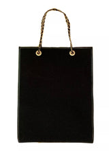 Load image into Gallery viewer, CHANEL RARE VINTAGE COCO GABRIELLE JEWELED, WOOL, LEATHER SHOPPING TOTE