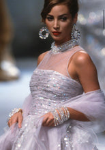 Load image into Gallery viewer, CHANEL RARE RUNWAY SET OF 2 GRIPOIX GLASS HOLOGRAPHIC BRACELETS HAUTE COUTURE