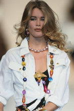 Load image into Gallery viewer, CHANEL GRIPOIX RARE GLASS PEARL AND BEAD CHUNKY MASSIVE VINTAGE SAUTOIR NECKLACE
