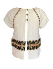 Load image into Gallery viewer, CHANEL 2018 CRUISE GREECE BEADED EMBROIDERY TWEED TOP JACKET NEW