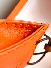 Load image into Gallery viewer, HERMÈS ORANGE MILO LEATHER SHOPPING BAG CHARM