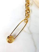 Load image into Gallery viewer, SAFETY PIN BELT NECKLACE 1990s