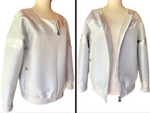 Load image into Gallery viewer, CHANEL METALLIC SILVER 2017 "CHANEL AIRSPACE" JACKET 2017 SPRING