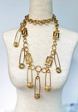 Load image into Gallery viewer, SAFETY PIN BELT NECKLACE 1990s