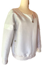 Load image into Gallery viewer, CHANEL METALLIC SILVER 2017 "CHANEL AIRSPACE" JACKET 2017 SPRING