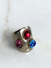 Load image into Gallery viewer, FABRICE PARIS RING JEWELRY CABOCHON STONES VINTAGE 1980s
