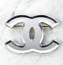 Load image into Gallery viewer, CHANEL MIRROR CC LOGO BROOCH
