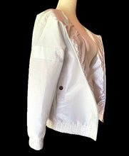 Load image into Gallery viewer, CHANEL METALLIC SILVER 2017 "CHANEL AIRSPACE" JACKET 2017 SPRING