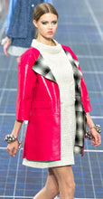 Load image into Gallery viewer, CHANEL FIRE ENGINE RED LAMBSKIN SILK LINED RUNWAY JACKET 2013 SPRING