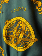 Load image into Gallery viewer, HERMÈS 1991 COSMOS SILK TWILL RUNWAY VINTAGE SCARF BOMBER PARKA HOODED JACKET