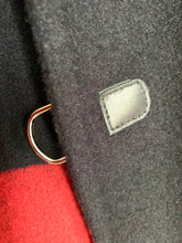 Load image into Gallery viewer, HERMÈS LUXURIOUS NEW NAVY RED BABY BLUE CASHMERE JACKET COAT $5900