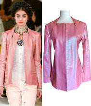 Load image into Gallery viewer, CHANEL 2016 PARIS SEOUL PINK LEATHER JACKET NEW