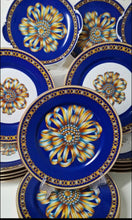 Load image into Gallery viewer, SET/6 HERMES COCARDE DE SOIE TEA COFFEE BREAKFAST CUP SAUCER SET 80s LIMOGES NEW