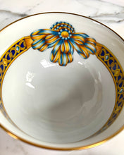 Load image into Gallery viewer, SET/6 HERMES COCARDE DE SOIE TEA COFFEE BREAKFAST CUP SAUCER SET 80s LIMOGES NEW