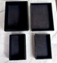 Load image into Gallery viewer, SHAGREEN GALUCHAT STINGRAY SET OF 2 VINTAGE BOXES ART DECO STYLE
