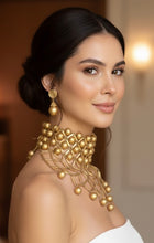 Load image into Gallery viewer, POGGI PARIS CHOKER BIB NECKLACE EARRING SPECTACULAR SET VINTAGE 1980’s.
