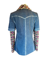 Load image into Gallery viewer, CHANEL 2016 AUTUMN DENIM JEAN TWEED JACKET RUNWAY
