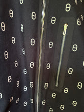 Load image into Gallery viewer, HERMES NAVY BLUE CHAÎNE D’ANCRE REVERSIBLE PARKA JACKET QUILTED COAT
