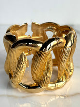 Load image into Gallery viewer, FRENCH 80s DESIGNER MASSIVE GOLD TONE CUFF
