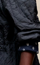 Load image into Gallery viewer, HERMES NAVY BLUE CHAÎNE D’ANCRE REVERSIBLE PARKA JACKET QUILTED COAT
