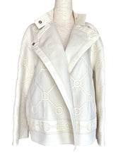 Load image into Gallery viewer, HERMES DOUBLE FACE CASHMERE LEATHER EMBROIDERED EXCEPTIONAL JACKET COAT NEW

