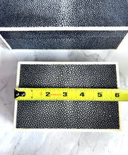 Load image into Gallery viewer, SHAGREEN GALUCHAT STINGRAY SET OF 2 VINTAGE BOXES ART DECO STYLE
