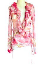 Load image into Gallery viewer, BLUMARINE ANNA MOLINARI VINTAGE 2000s SILK CHIFFON BLOUSE
