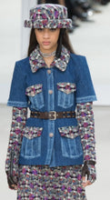 Load image into Gallery viewer, CHANEL 2016 AUTUMN DENIM JEAN TWEED JACKET RUNWAY
