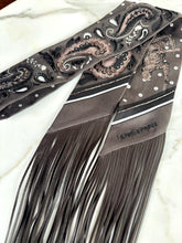 Load image into Gallery viewer, HERMES FRINGED BEADED TWILLY SILK LEATHER FRINGE LES GUEPARDS
