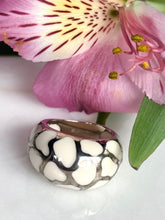 Load image into Gallery viewer, ANGELIQUE DE PARIS RESIN LEOPARD SAFARI STERLING SILVER RING
