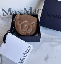 Load image into Gallery viewer, MAX MARA LEATHER TEDDY BAG CHARM WALLET COIN PURSE KEY FOB
