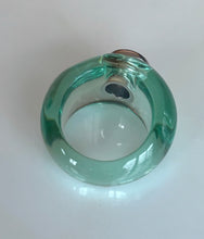 Load image into Gallery viewer, BON BON RING BABY BLUE RESIN WITH BLUE CZ
