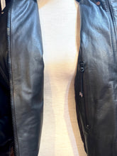 Load image into Gallery viewer, HERMES BLACK LEATHER PUFFER DOWN JACKET COAT $16,000 NEW TAGS
