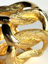 Load image into Gallery viewer, FRENCH 80s DESIGNER MASSIVE GOLD TONE CUFF
