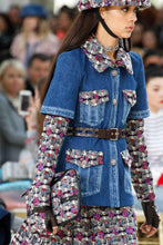 Load image into Gallery viewer, CHANEL 2016 AUTUMN DENIM JEAN TWEED JACKET RUNWAY
